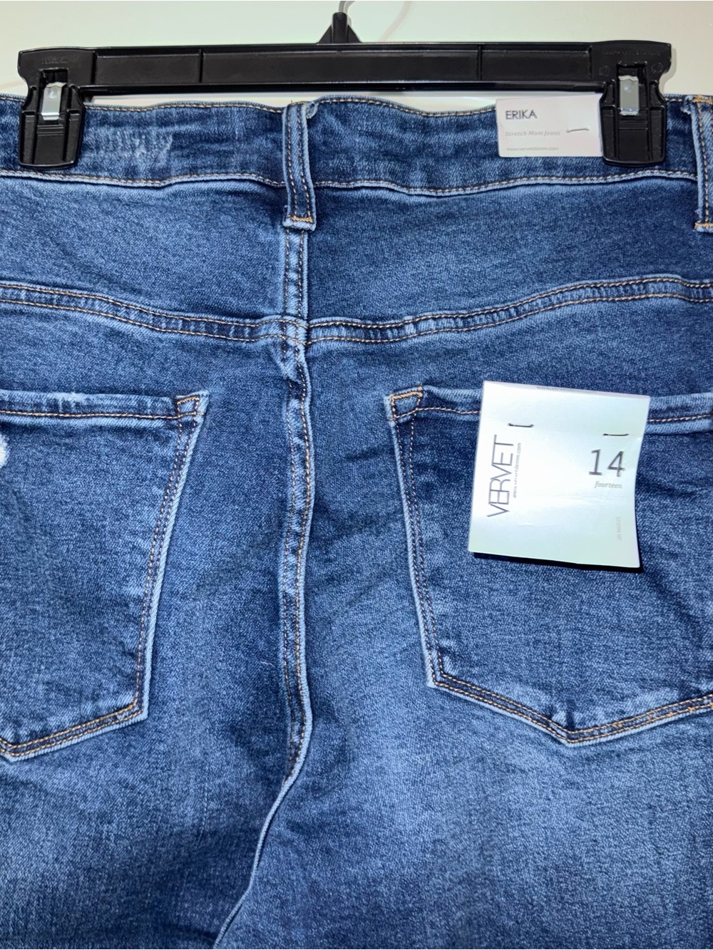 NWT Vervet Erika Stretch Mom Jeans Women’s Size 14 - Picture 4 of 6